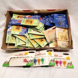Large Lot Vintage Christmas Light Bulbs